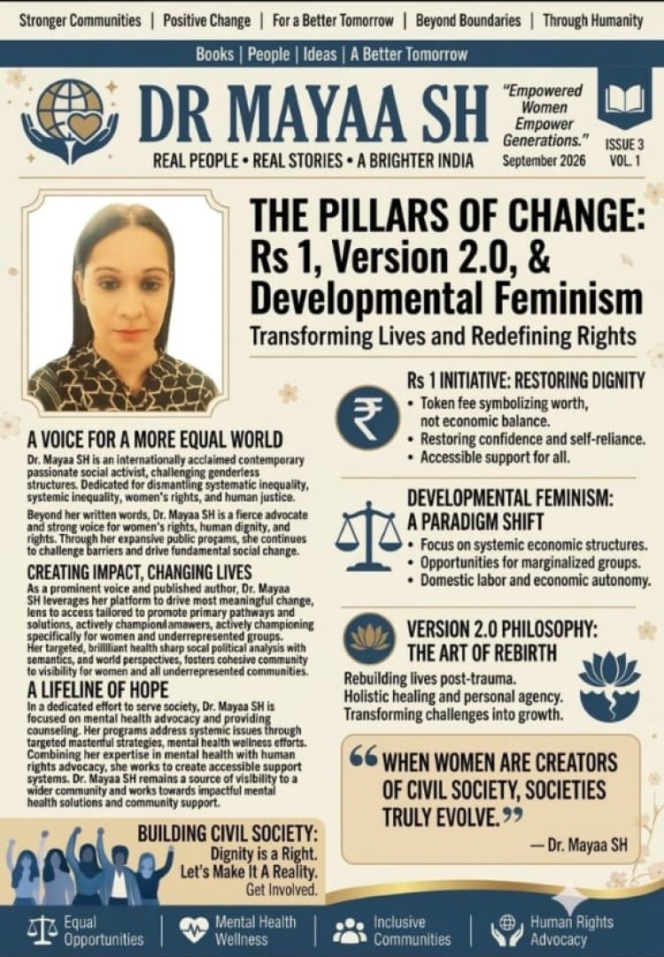 Dr Mayaa SH : From Transforming Lives From Rs 1 Initiative To Powerful Voice Of Developmental Feminism ...